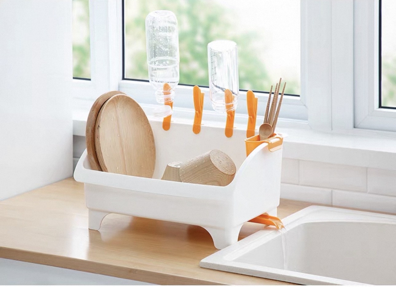 日本Inomata碗碟瀝水置物架