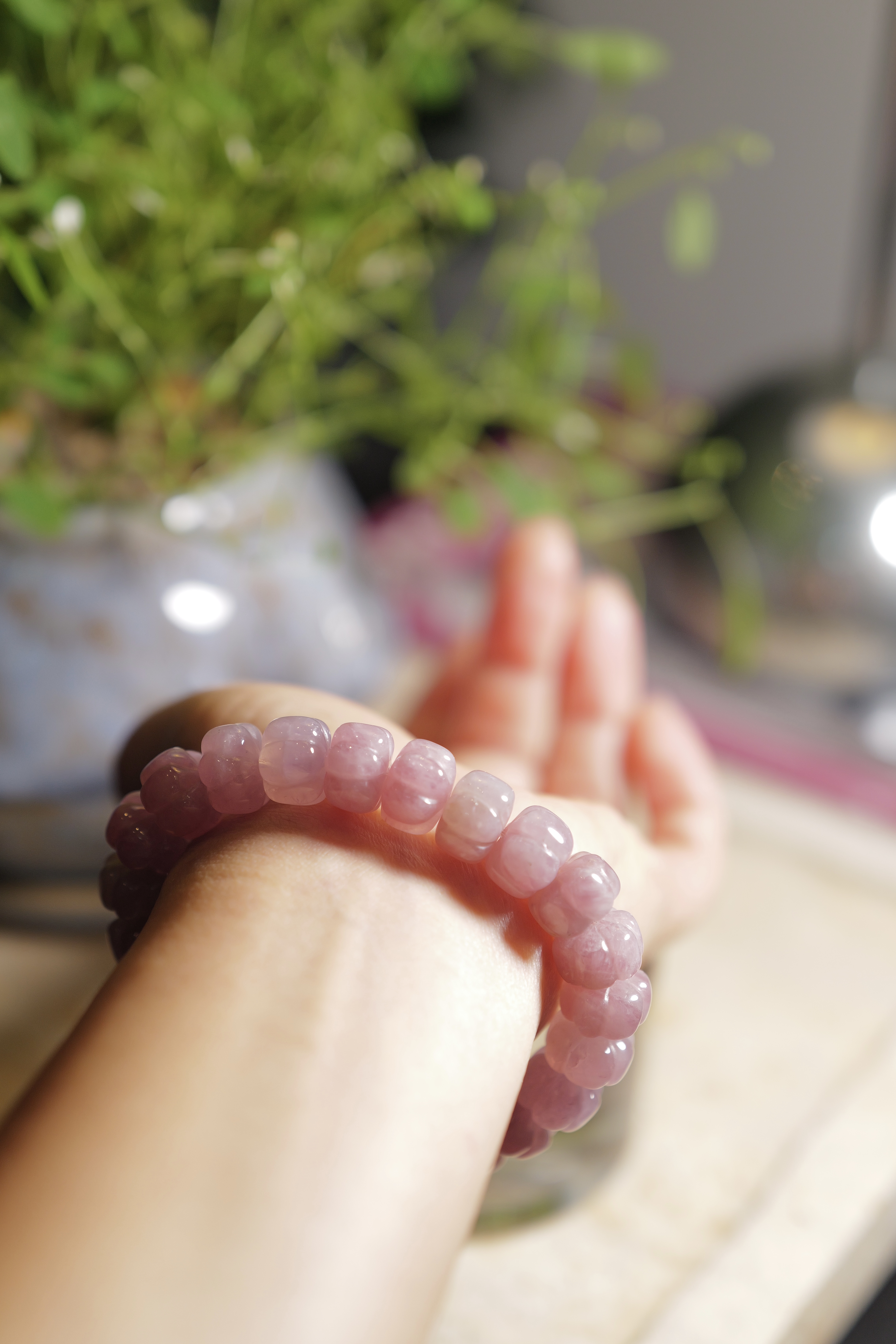  ༒12mm紫馬粉粉水晶手串༒  BR.3626HA8ZAA-RB16* 2sf
