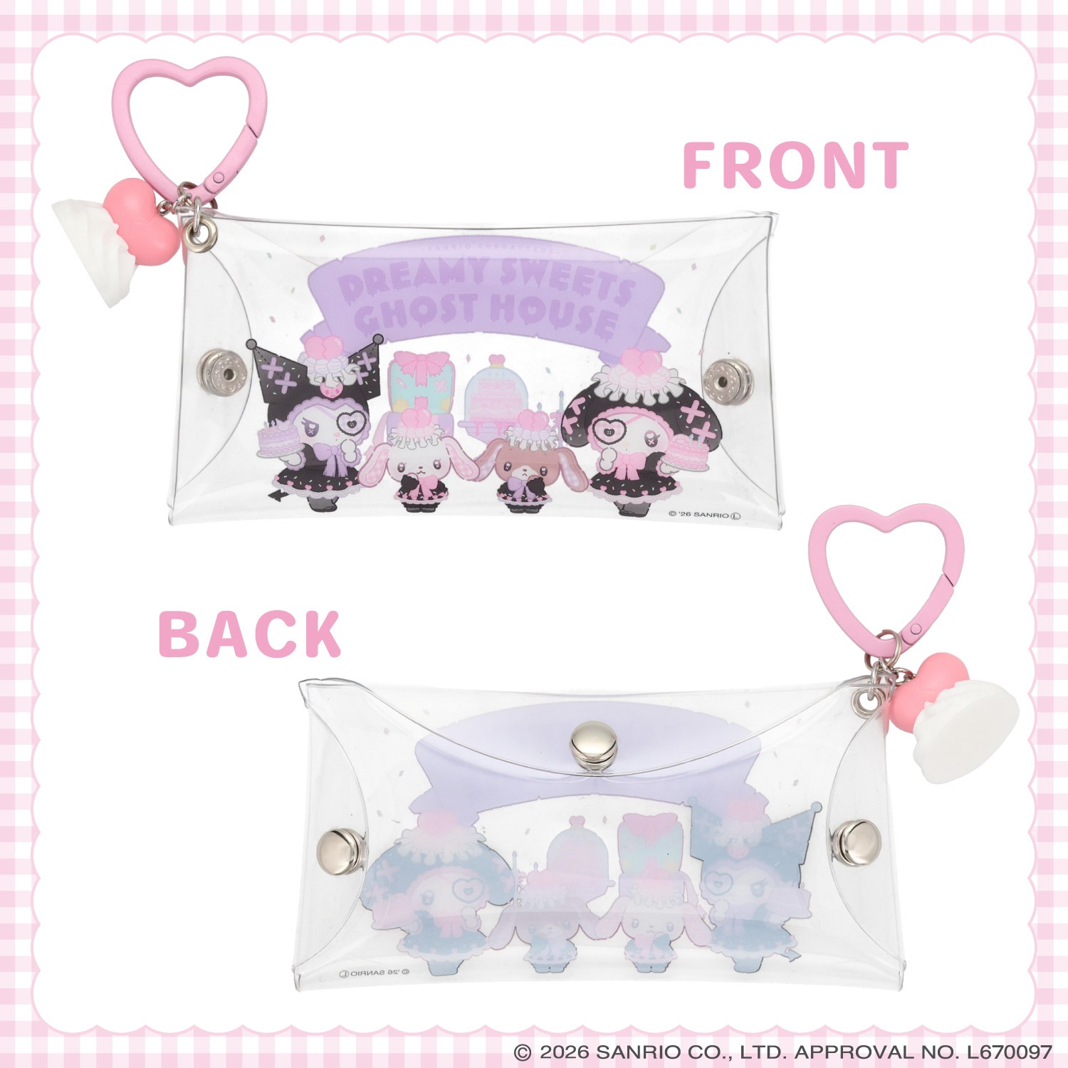 🌸 【預訂】Mini Pouch - DREAMY SWEETS GHOST HOUSE