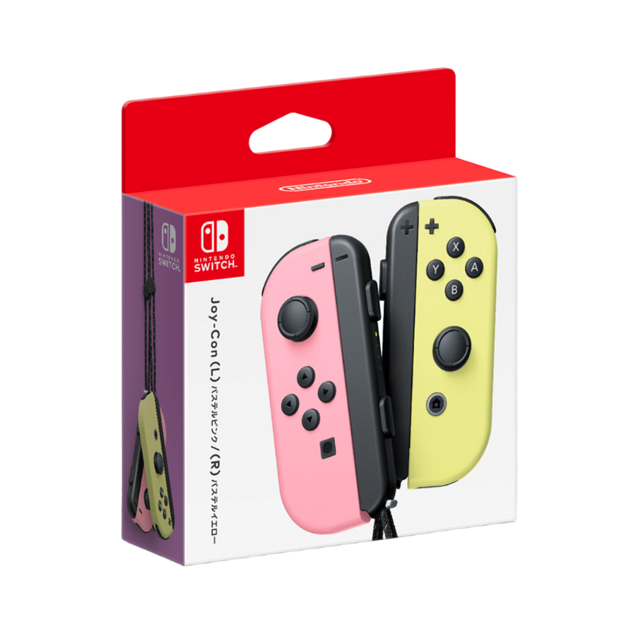 任天堂 Nintendo Switch Joy-Con 控制器淡雅粉紅色淡雅黃色香港行貨