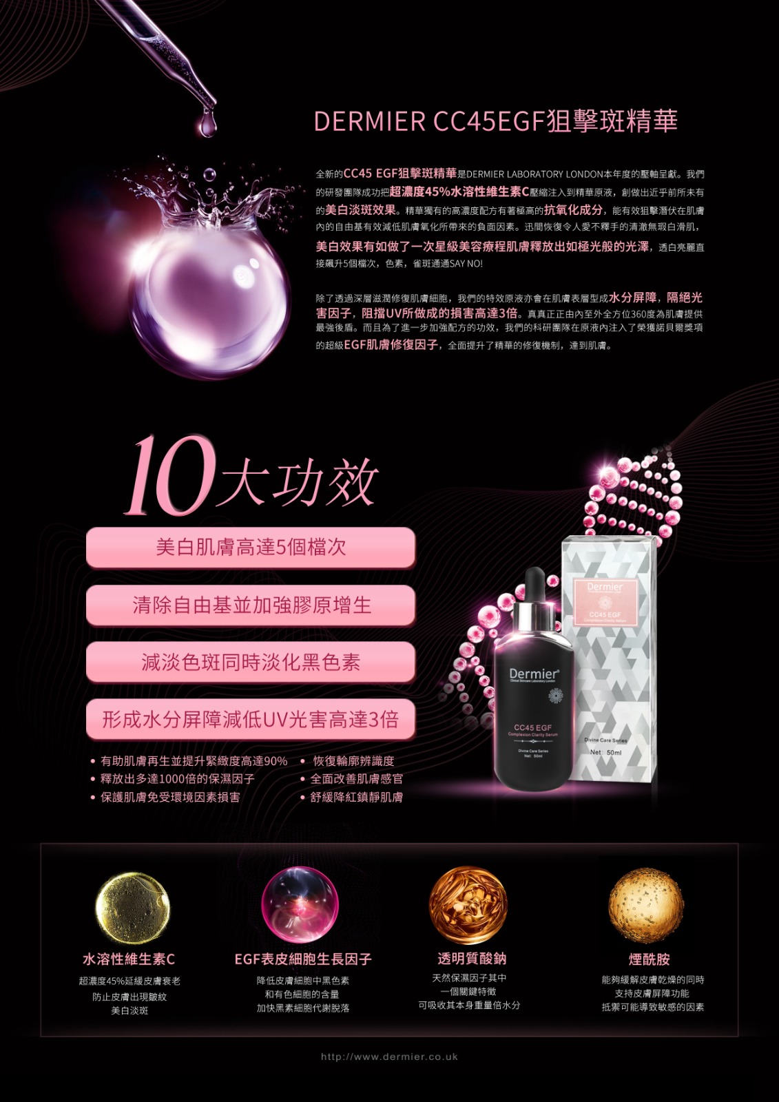 DERMIER CC45EGF狙擊斑精華