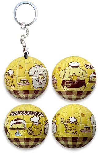 📦訂購 台灣代購 Sanrio 三麗鷗 Pom Pom Purin 布丁狗 24片球形鎖匙扣拼圖
