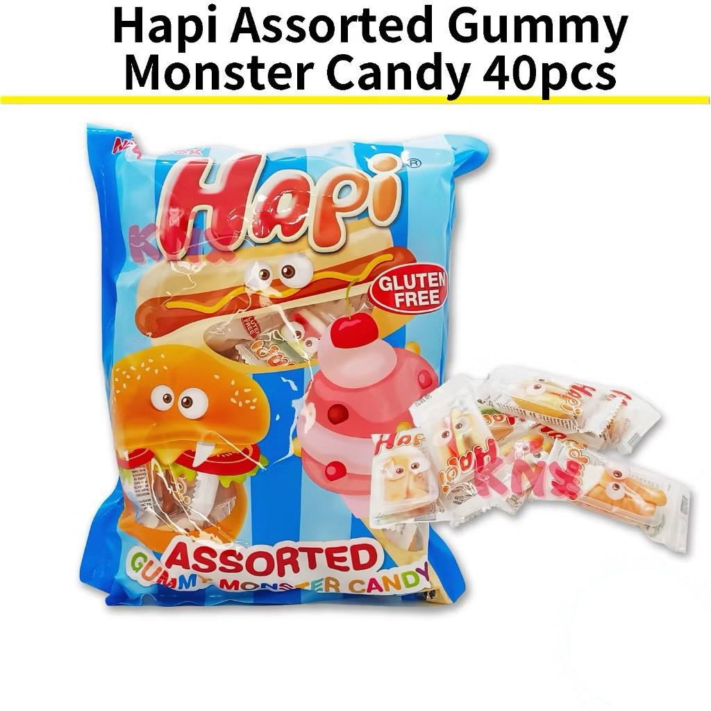 HAPI BURGER ASSORTED GUMMY MONSTER CANDY 40pcs