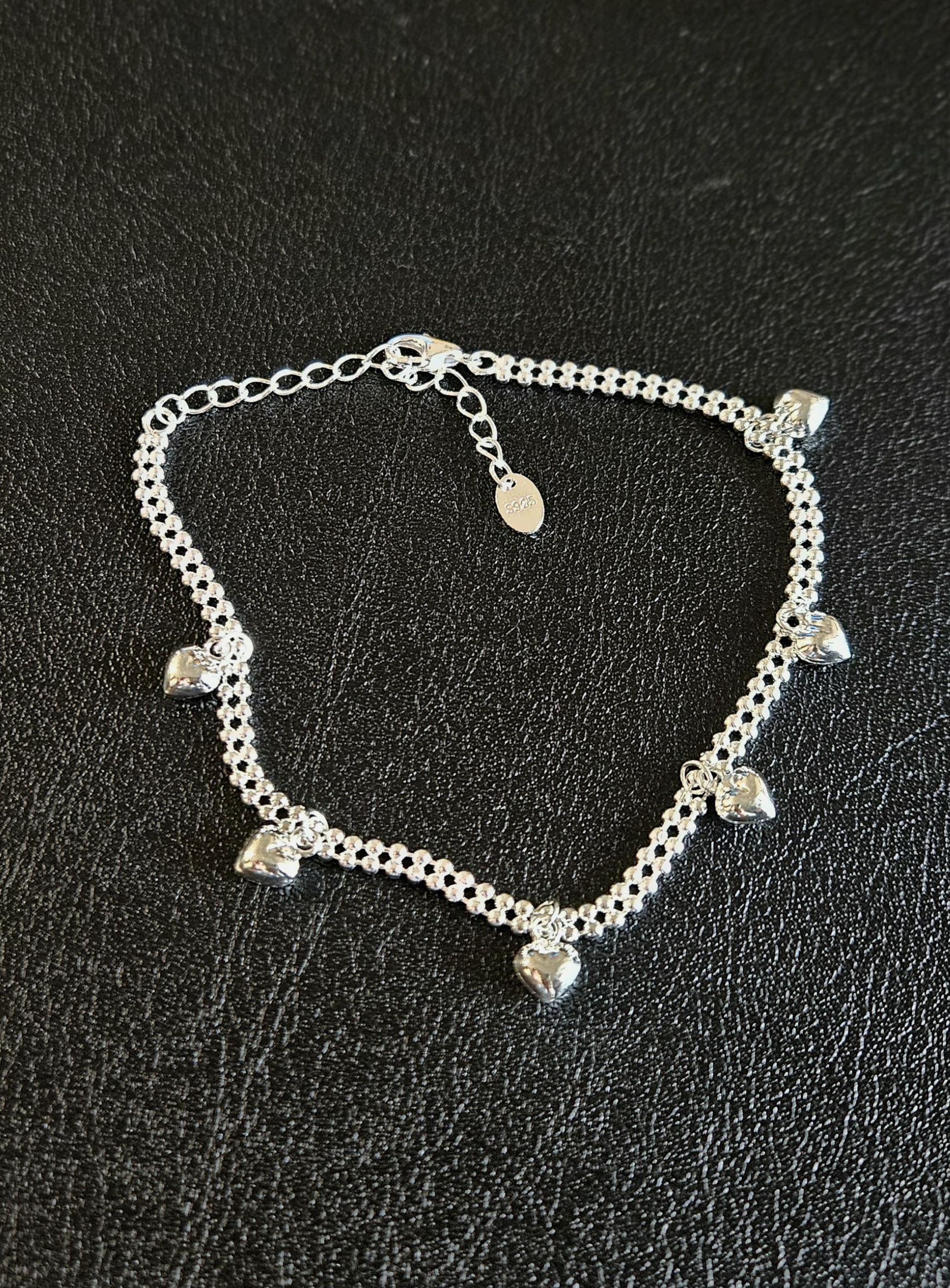 S925 -EB0126 Heart Charm Bracelet