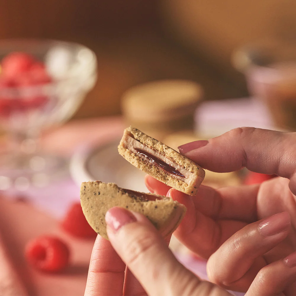 日本直送 日本 TOKYO 茶味  伯爵奶茶覆盆子口味 夾心餅乾 
