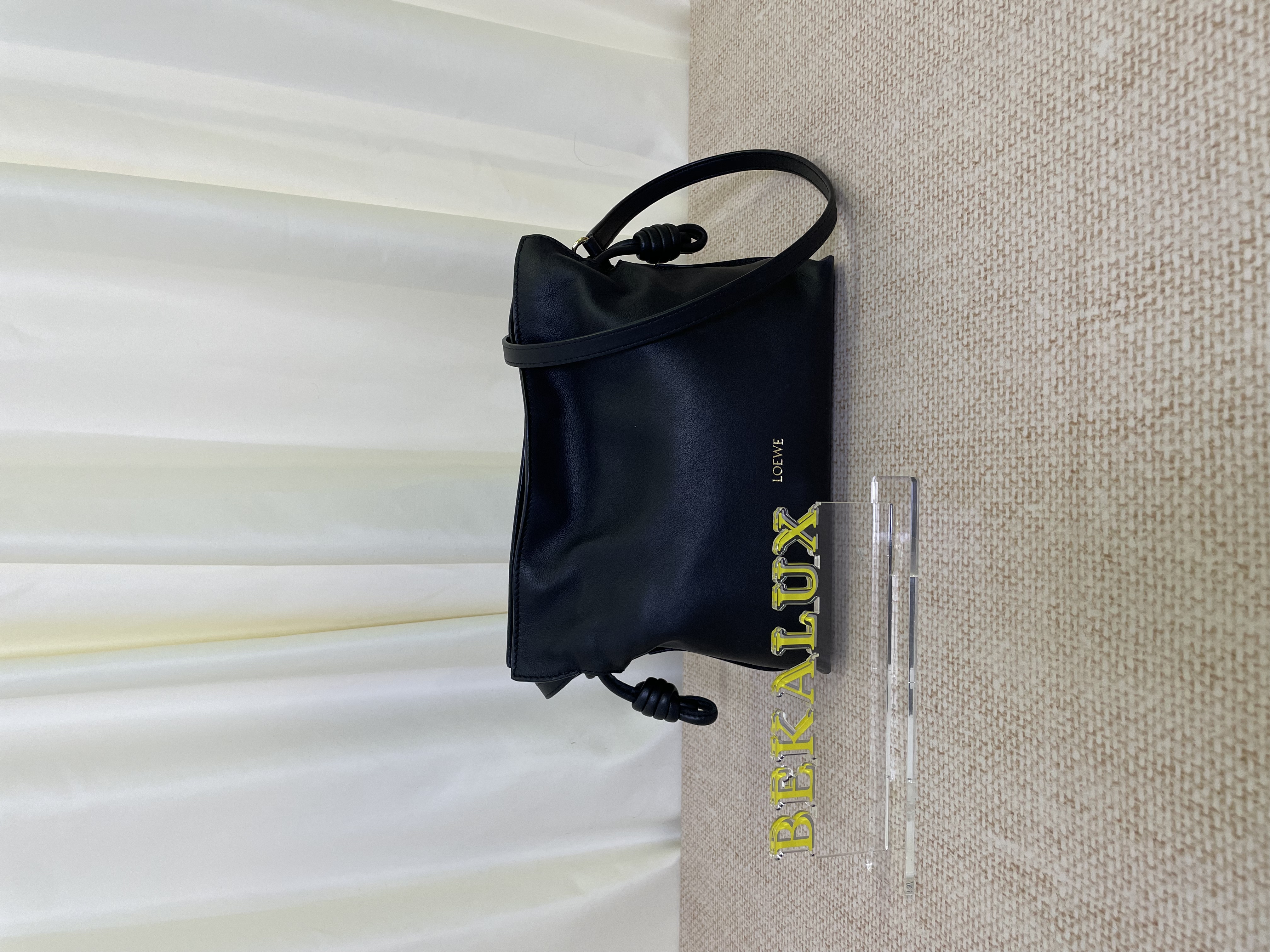 Pre-owned Loewe Flamenco clutch mini (black) / Product Code: 26031004