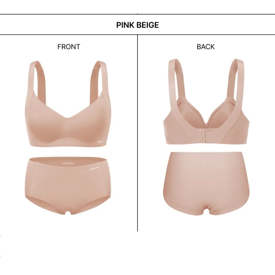 韓國 VERISH Cool Fit Bra Volume Support 涼爽胸圍豐滿支撐套裝