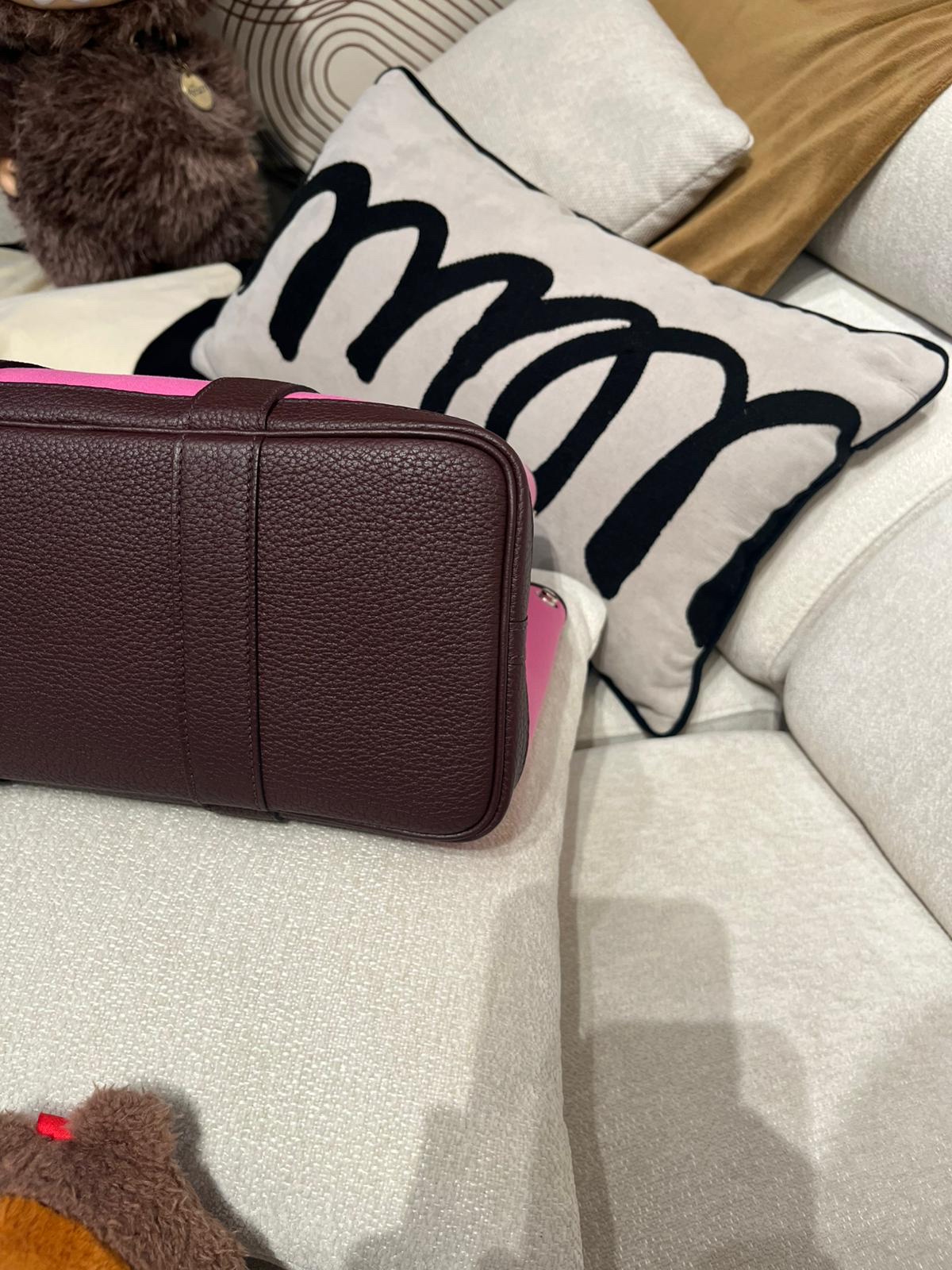 Hermes Garden Party 30 Stamp Z Pink 100%Authentic, 98%New ✅Dust bag