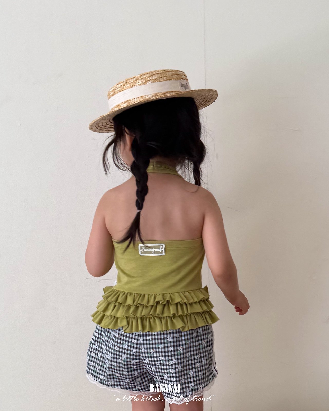 Bananaj | Frill sleeveless (Green L110-115)