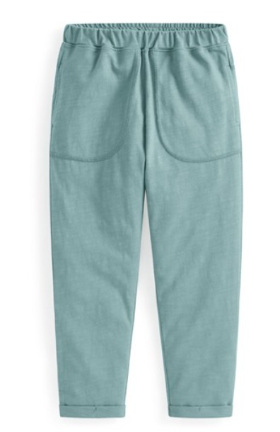 竹節棉口袋長褲-童