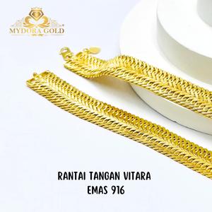 MYDORA Rantai Tangan Vitara l EMAS 916/22K