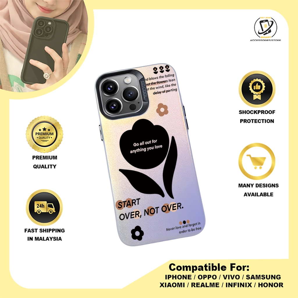 IMD CASE PHONE FOR OPPO - DESIGN FLOWER A6