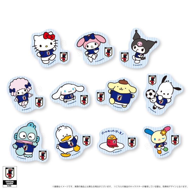 🌸 【預訂】Stickers Set - Sanrio x Japan National Football Team Ver. 2026