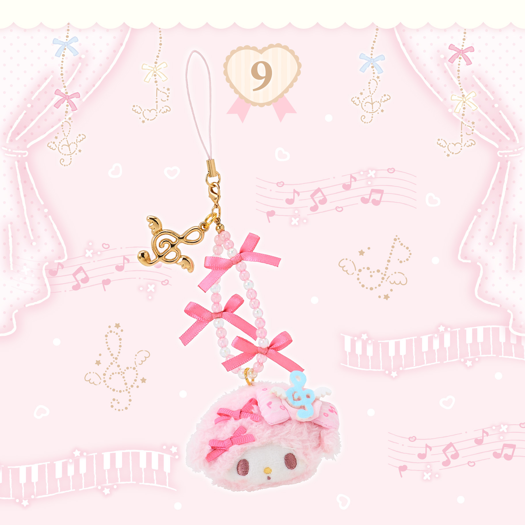 日本預訂📍日本Sanrio Piano鋼琴表演系列 - 公仔/吊飾/手袋/化妝袋/鏡子/髮帽 3/7日本開售