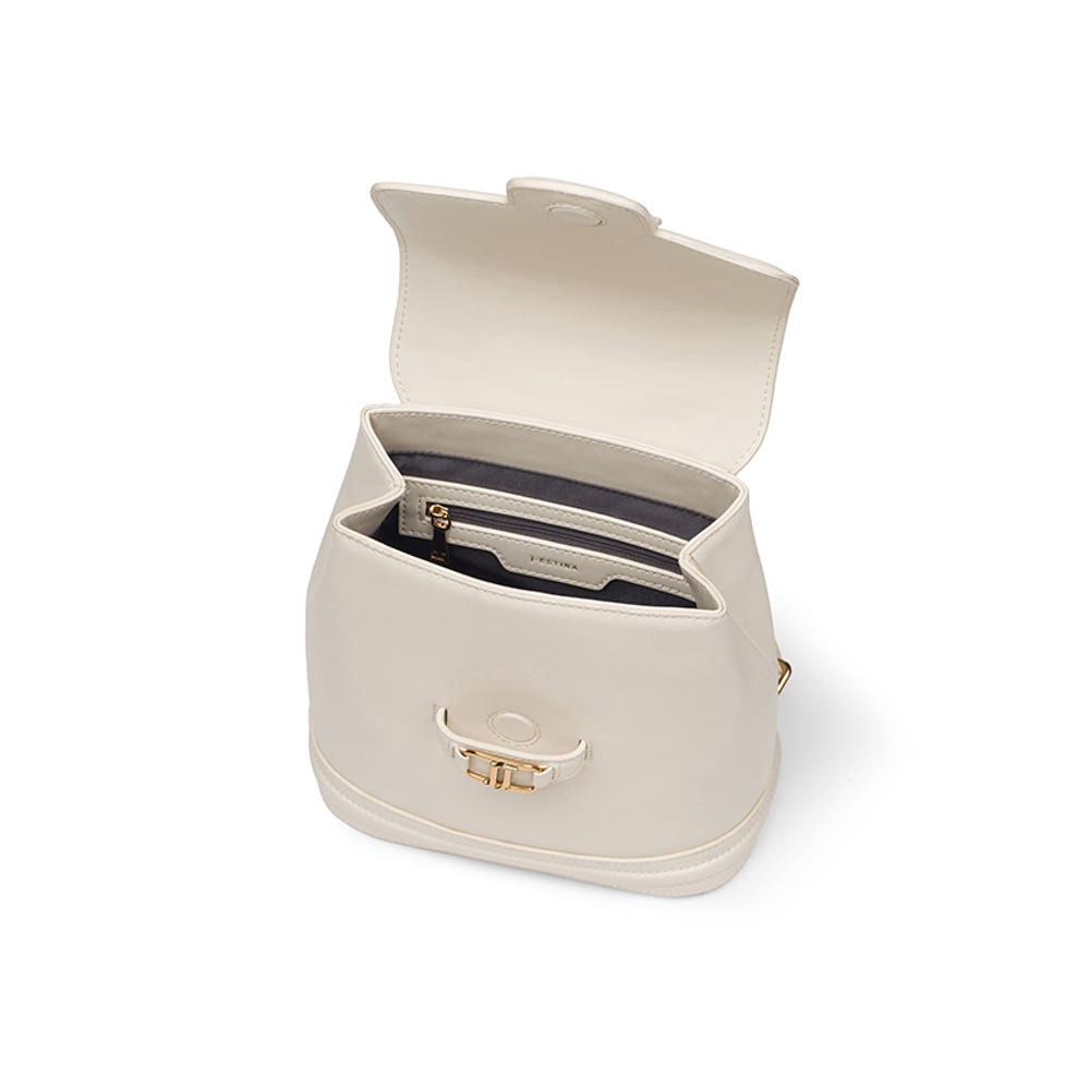 J.estina 白色皮革背包