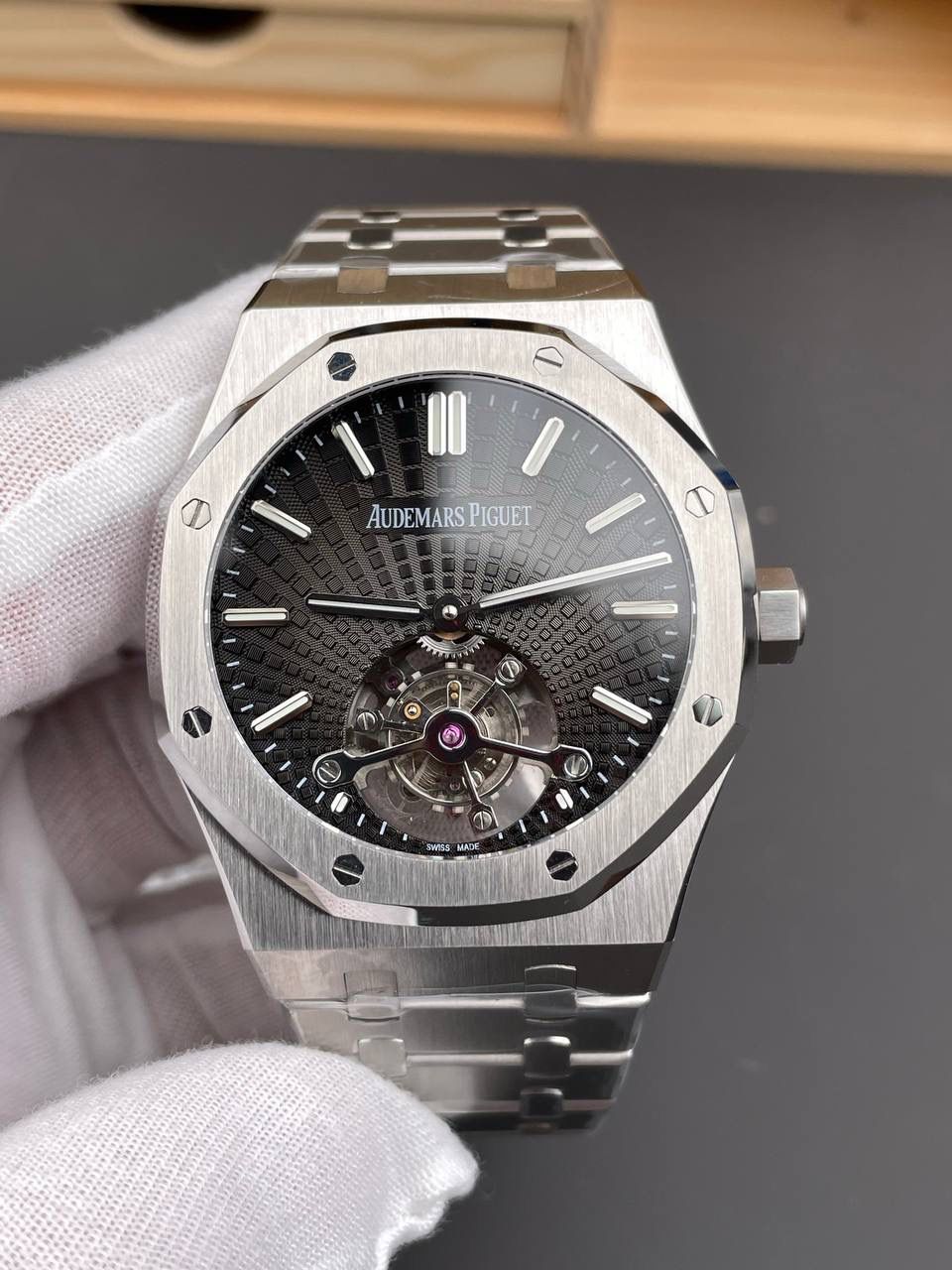 🚀爱彼 皇家橡树 26522灰/40mm/陀飞轮💯