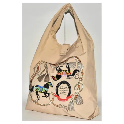 日本🗾直送特色馬🐴圖案刺繡可折疊包袋現貨🤩