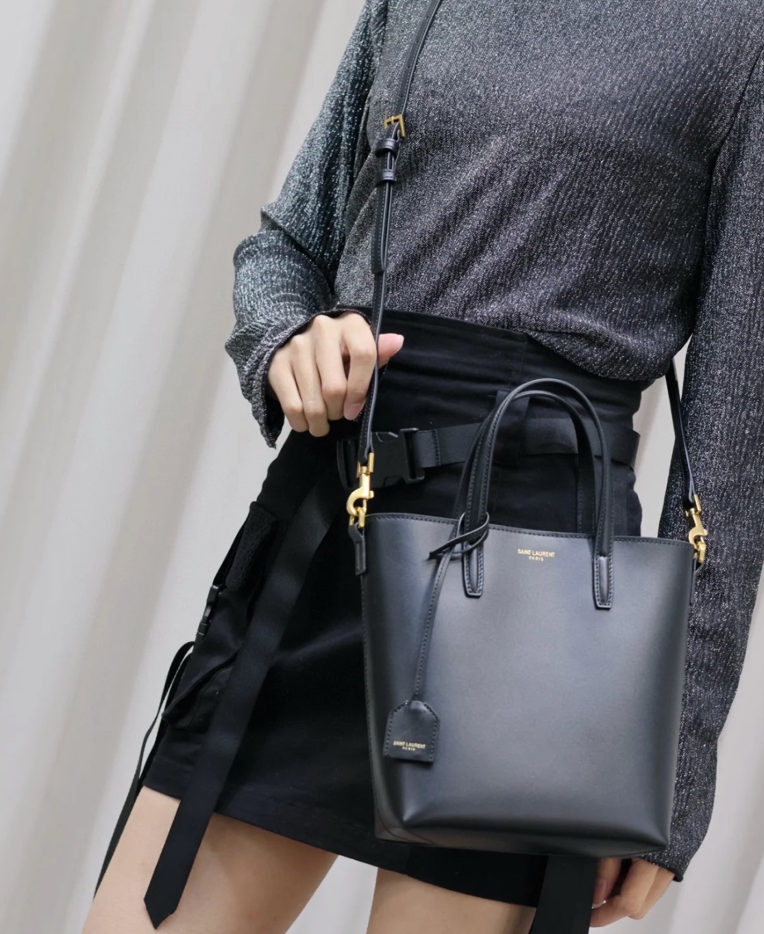 訂貨 ✈️ Saint Laurent Mini Toy Shopping Bag Size 18x17x8cm