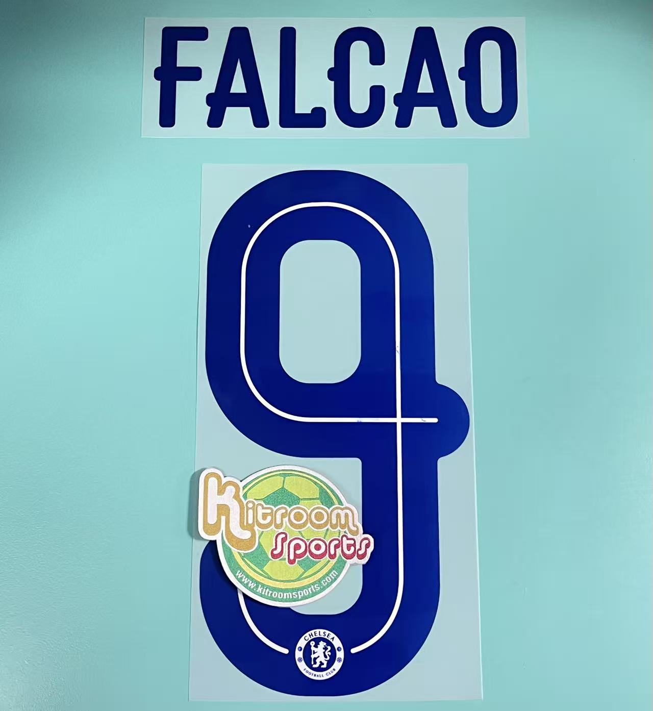 2015-16 Chelsea Away UCL Nameset #9 FALCAO