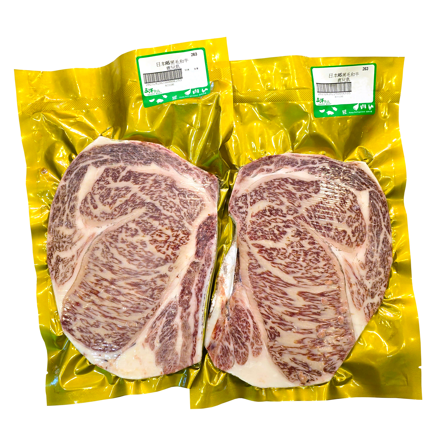鹿兒島A5黑毛和牛肉眼扒(約0.6 lb) - 1件