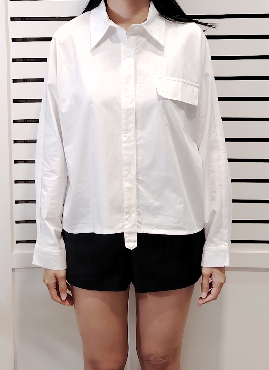 H03182 Collar Long Sleeve Shirt 