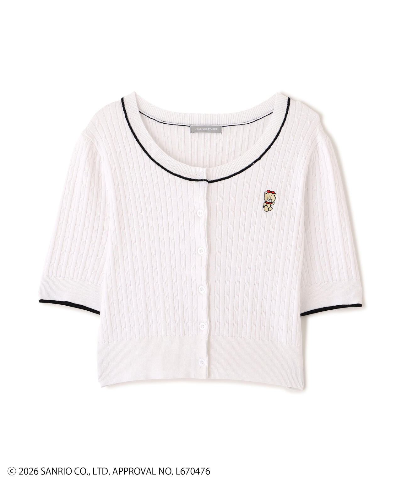 🎀【預訂】 JILL by JILL STUART Tiny Chum Collaboration Cardigan - White