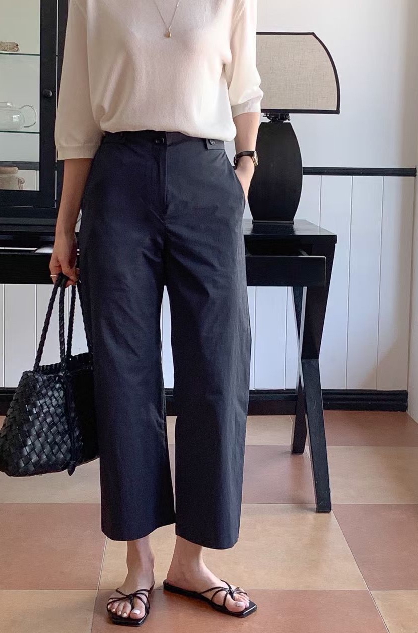 輕薄舒服直筒褲