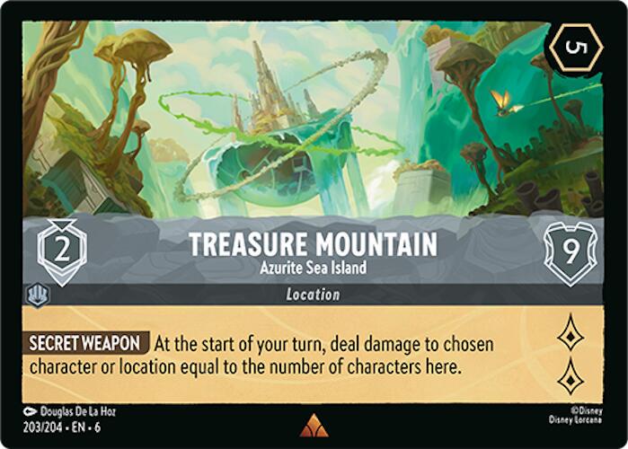 203/204 Treasure Mountain - Azurite Sea Island [Foil]