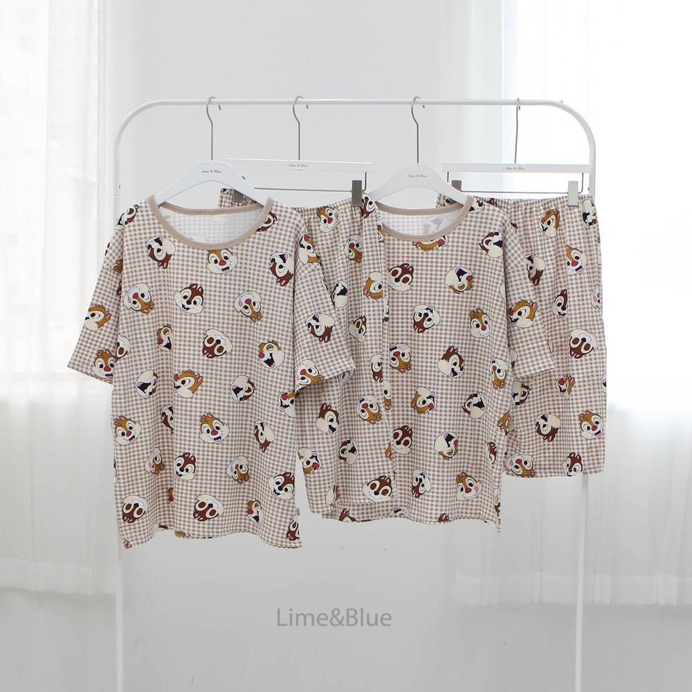Summer Check Friends Loungewear Set