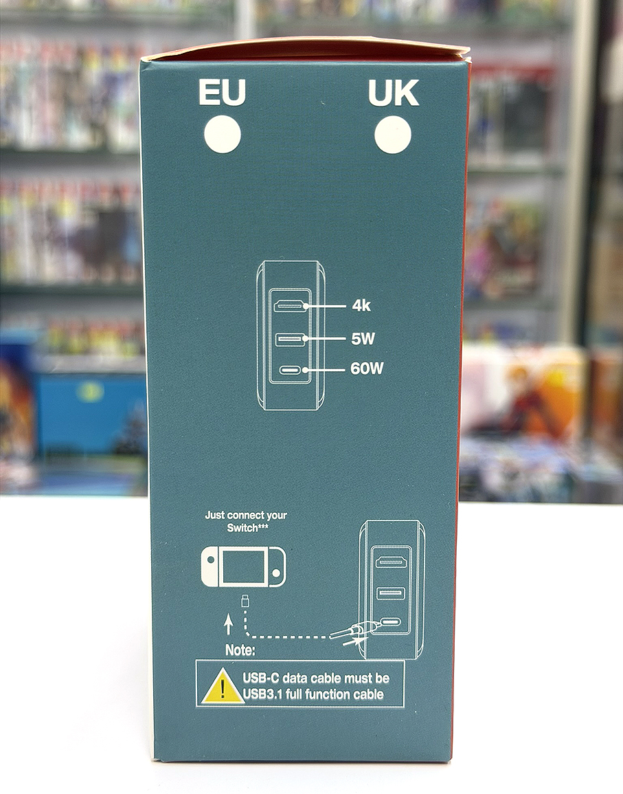 Nintendo Switch / Nintendo Switch 2 專用多功能 4K 充電轉接座 (直出電視) / Multifunctional Dock AC Adaptor (65W GaN) 