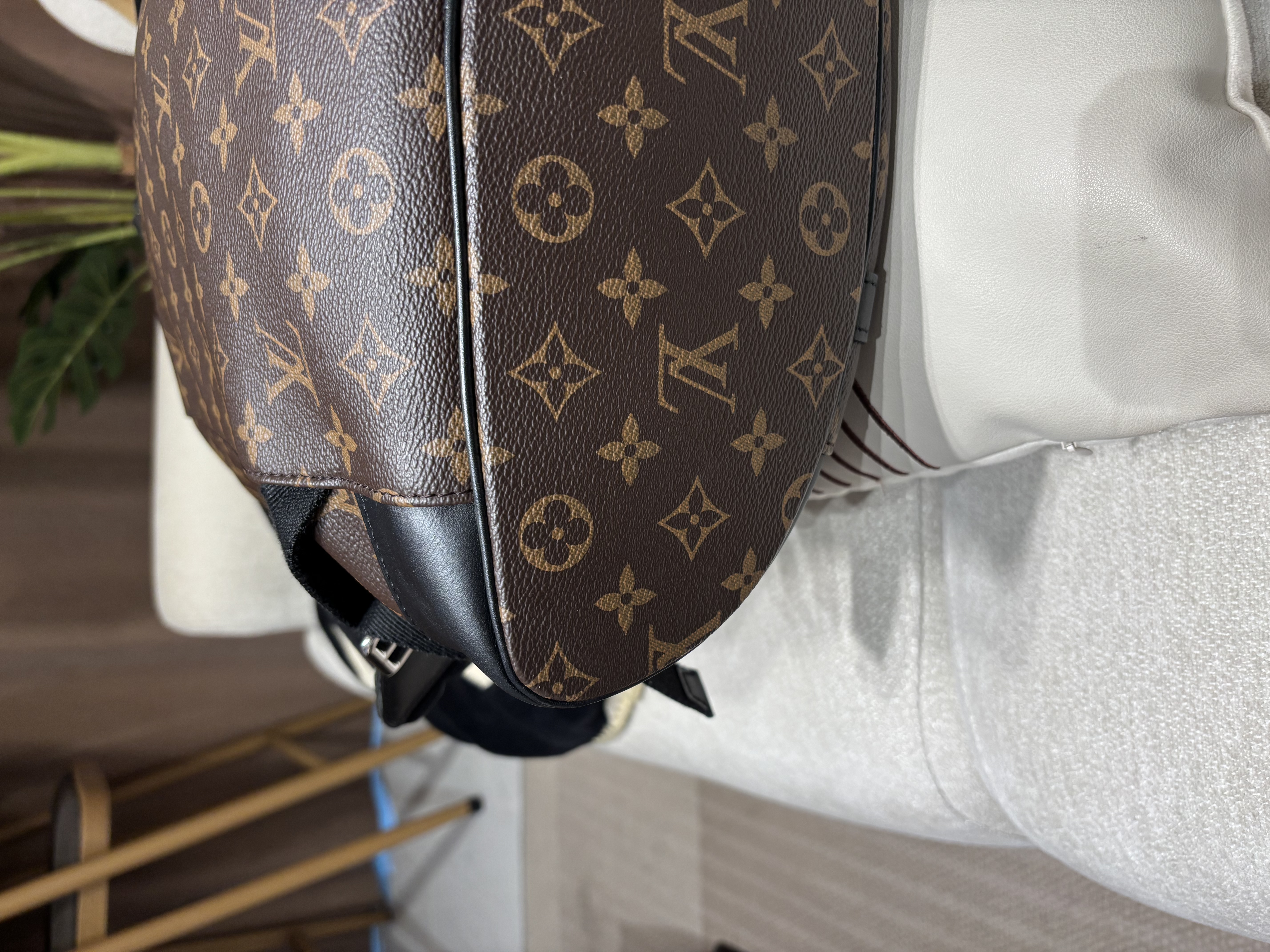 Lv backpack Christopher MM M43735 Monogram Macassar 100%Authentic,95%new✅dust bag ✨