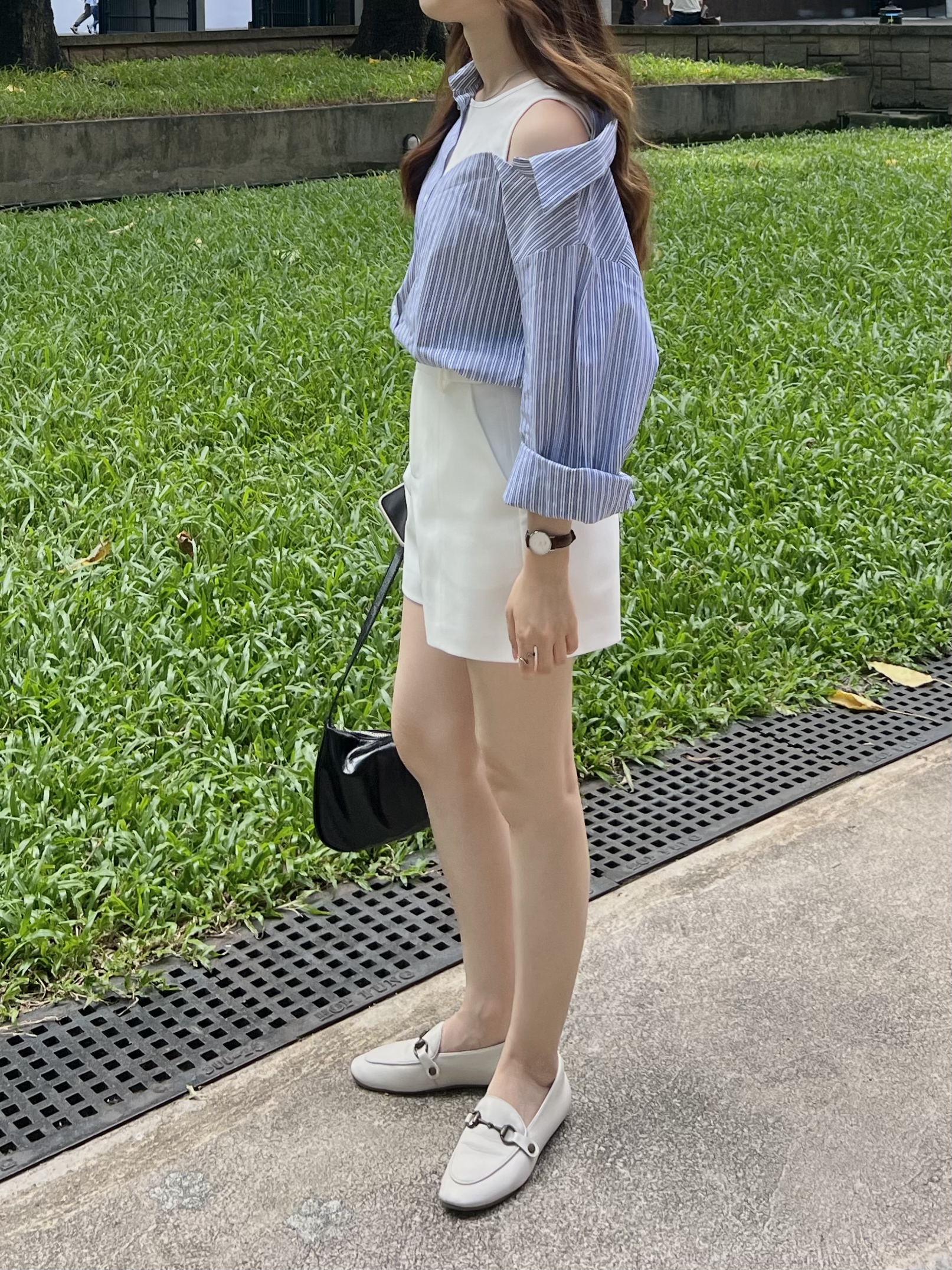 自留推薦假兩件恤衫 現貨