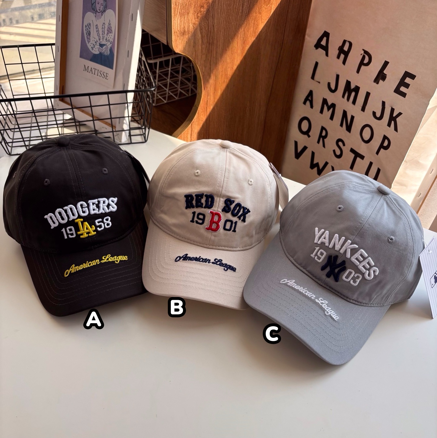 韓國🇰🇷 MLB 數字字母刺繡棒球帽