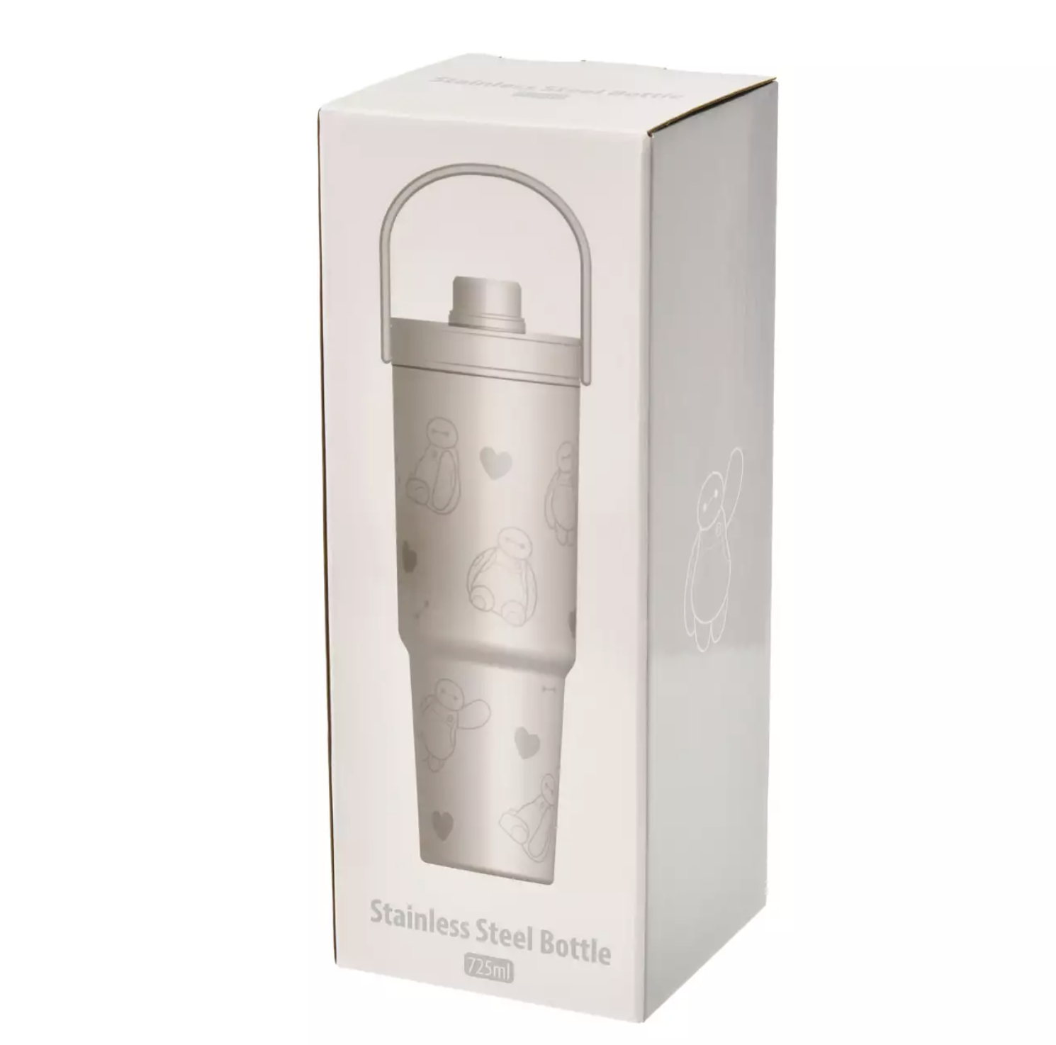 預訂 Drinkware 不銹鋼水樽 手提大容量不銹鋼保溫杯 Marie Baymax Elsa Ariel Belle