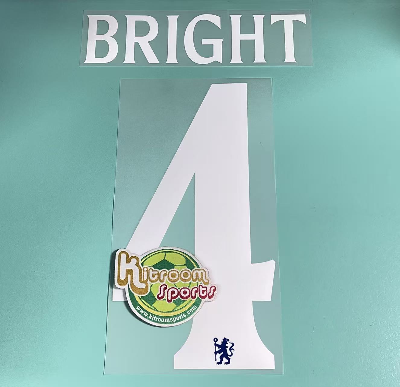 2025-26 Chelsea Women Team Home UCL Nameset #4 BRIGHT