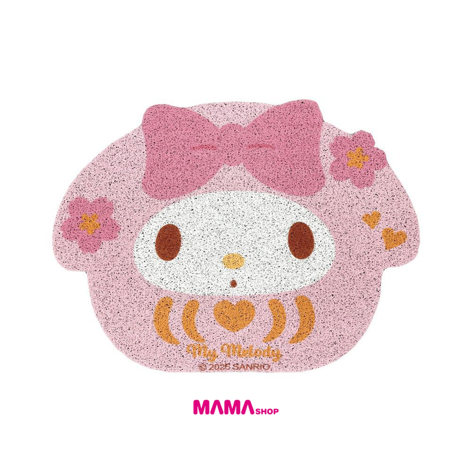 台灣直送Sanrio 達摩造型絲圈刮泥地墊