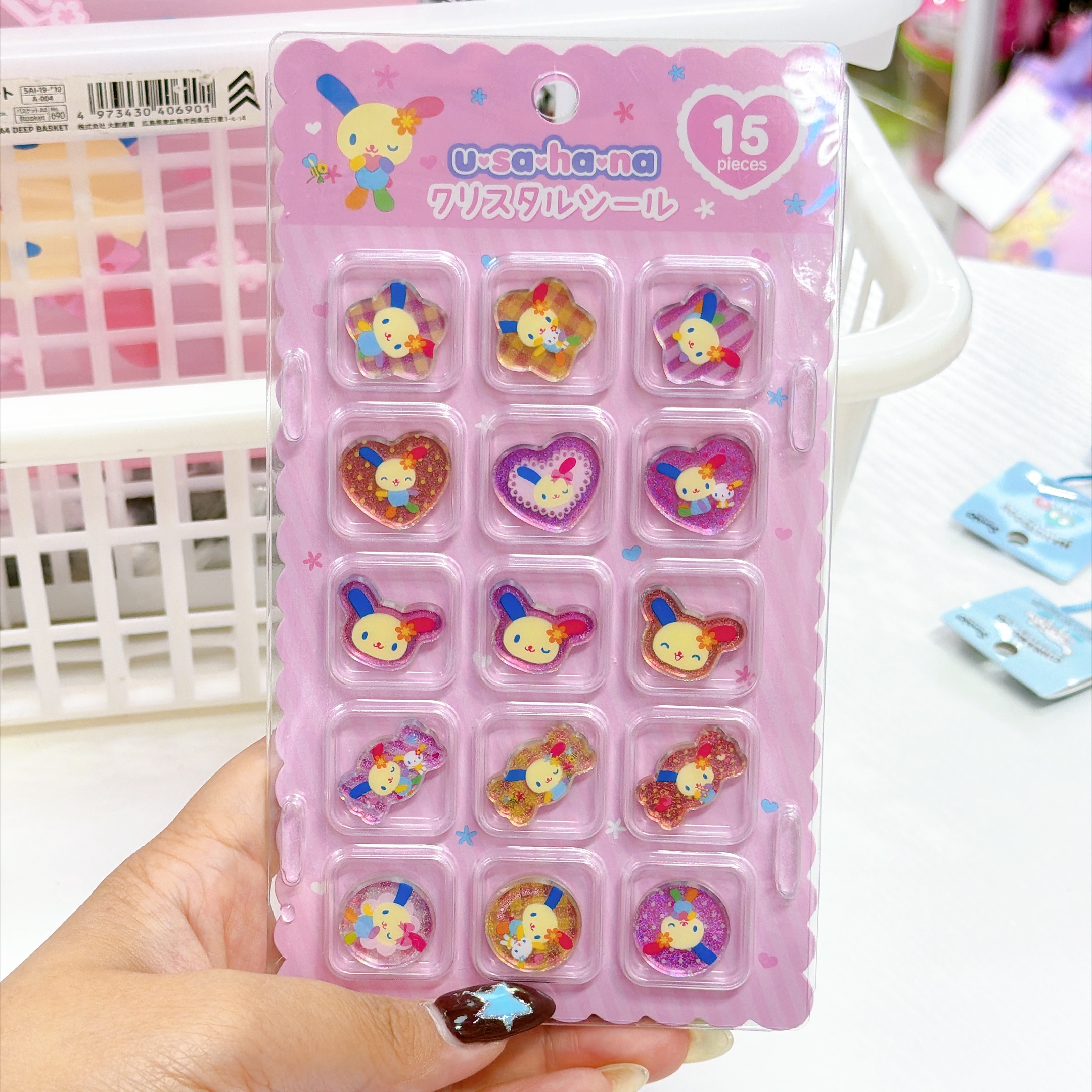 日本直送日本Sanrio  usahana 新款文具產品貼紙￼