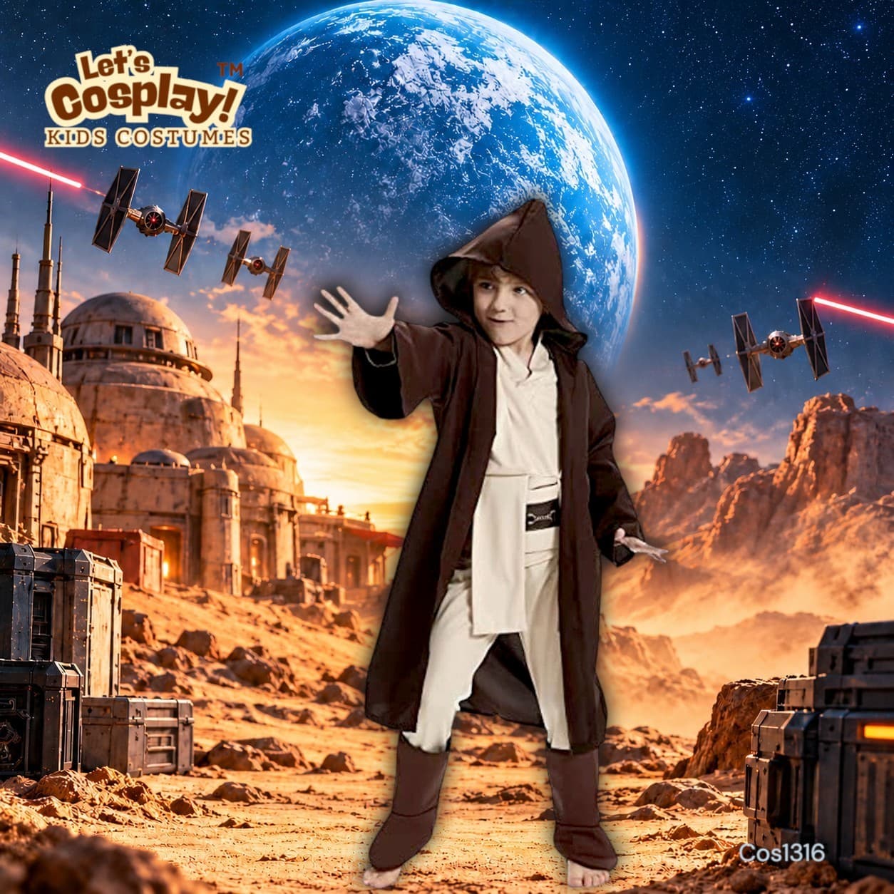 星球大戰 Jedi 絕地武士主題兒童角色扮演服｜萬聖節 Book Week｜香港現貨｜Lets Cosplay COS1316