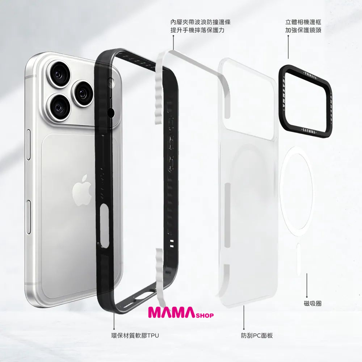 台灣直送蠟筆小新 iPhone 18系列磁吸款保護殼