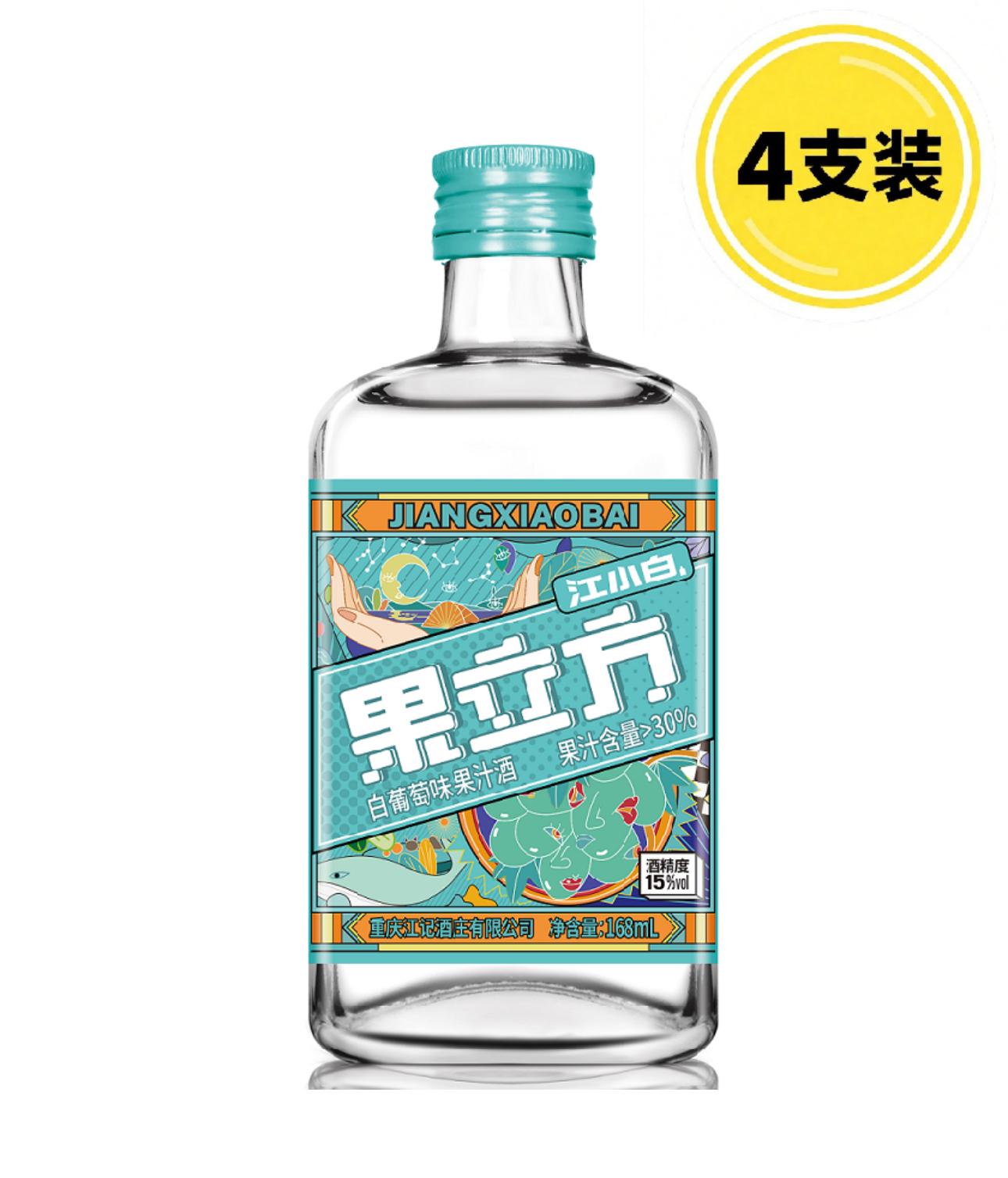 江小白果立方白葡萄味果酒 15% 168ml 4支裝 (1 x 24 x 168ml)  C2JXBG168WL