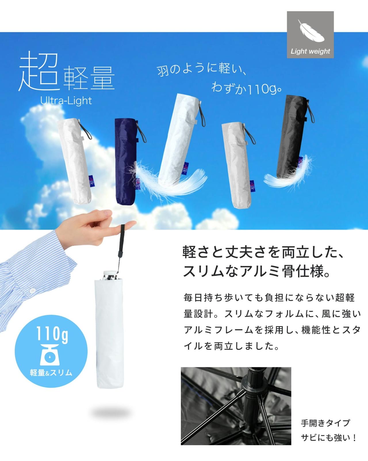 *日本 直送 NAKATANI Air 超輕量防UV縮骨遮2把超值裝*