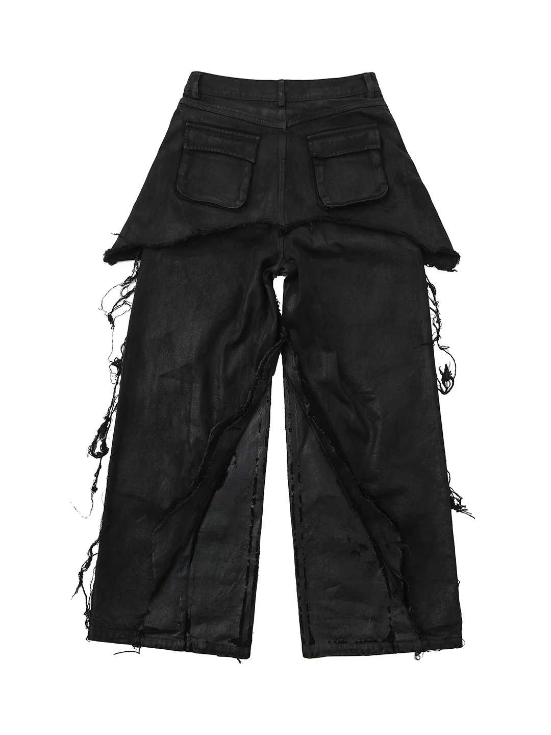 VAR-46｜OATHBREAK · BLACKFILM WAX-CRACK DENIM PANTS