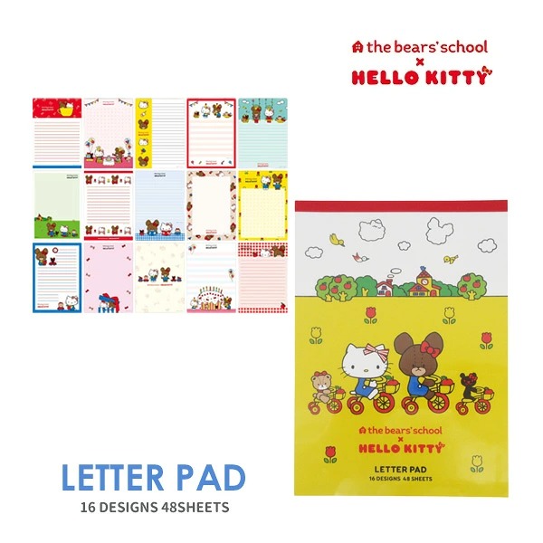 日本製 The Bears' School x Hello Kitty Letter Pad