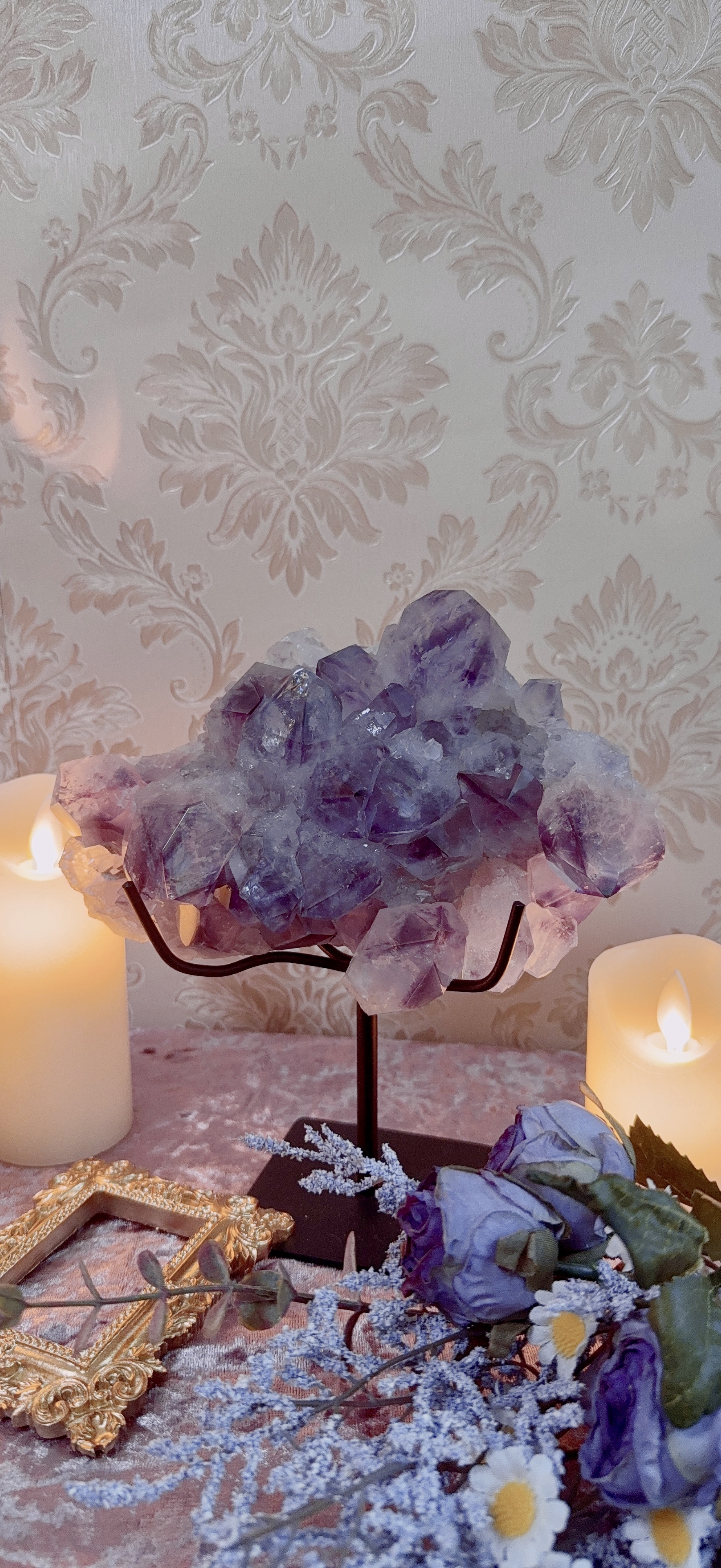 巴西殿堂級紫幻影水晶簇