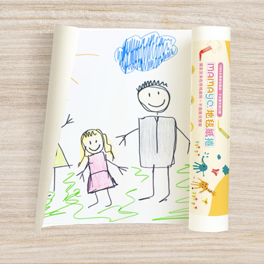 Mamayo桌上型塗鴉紙捲-中(30mx30cm)