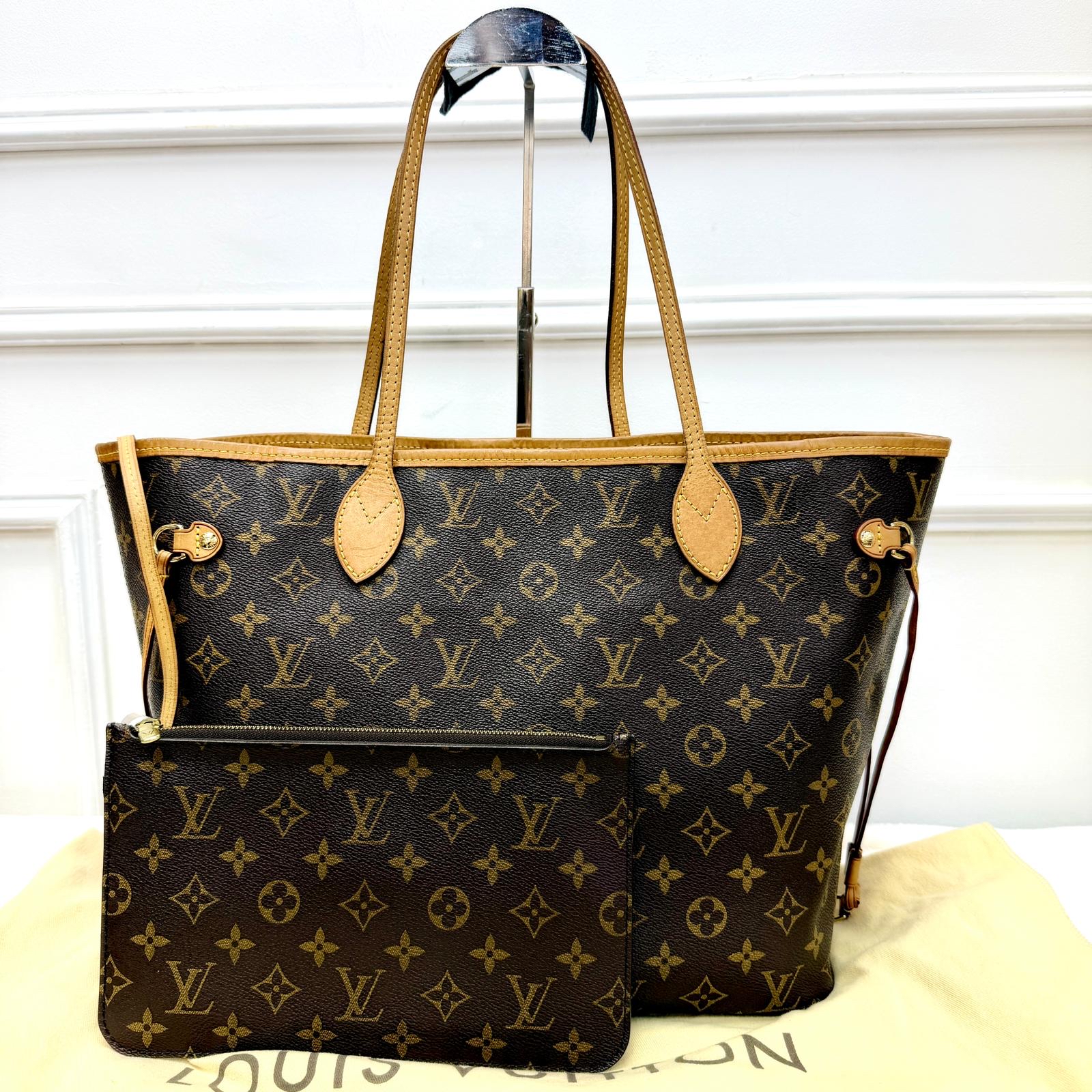 超抵價‼️經典中古老花LV Neverfull M'm