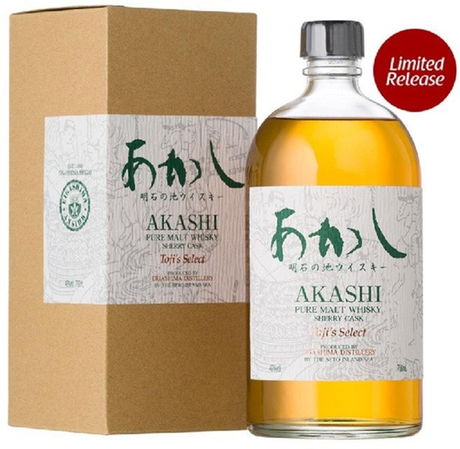 明石 杜氏特選 雪莉桶 純麥威士忌 AKASHI Sherry Pure Malt Whisky – Toji's Select 46% 700ml