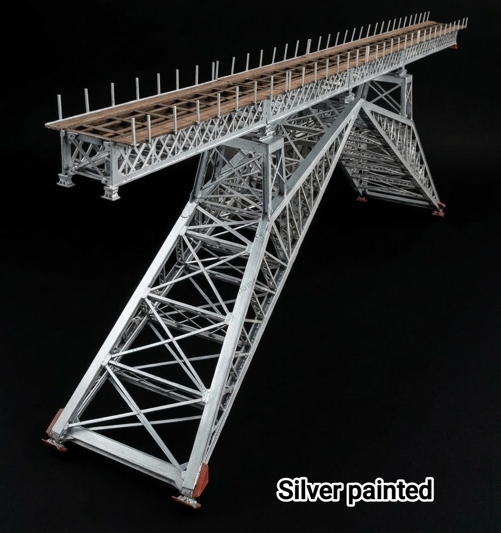 人字型鐵路橋 HO比例（1：87）全銅制