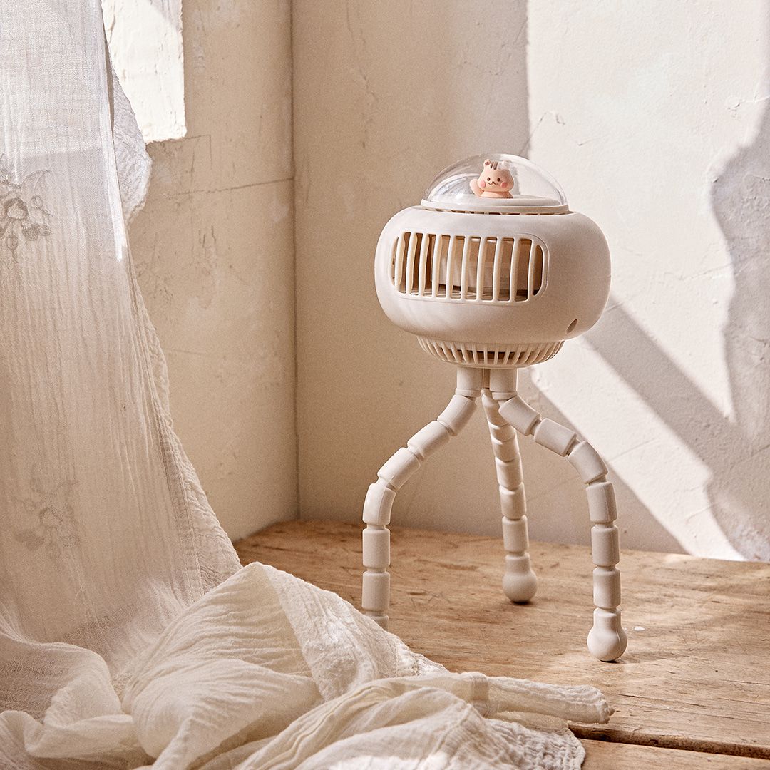 DOTTODOT x AGUARD 可愛松鼠手推車八爪魚電風扇