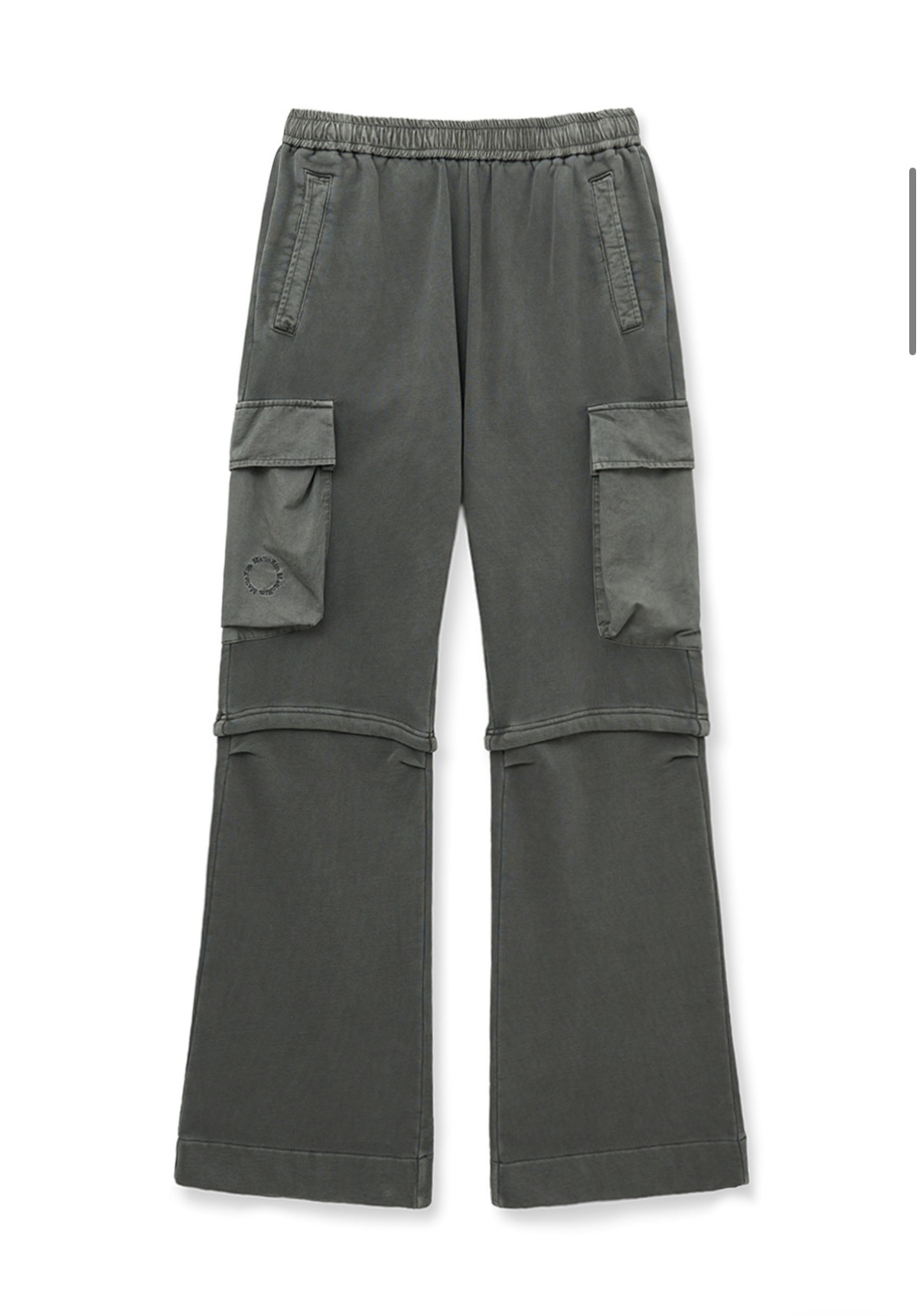 MATIN KIM特價場 PIGMENT DYE CARGO PANTS FOR WOMEN IN CHARCOAL